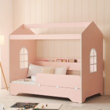 슈에뜨 하우스 타입 어린이 침대 A형+플래티넘 매트디자인키노